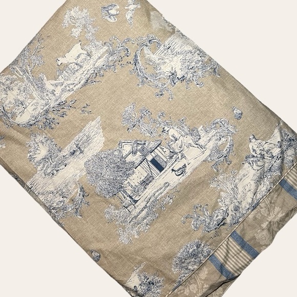 Yves Delorme Bedding Yves Delorme French Toile Cotton Twin Duvet